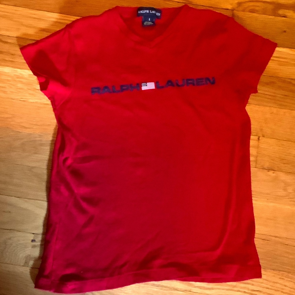 Vintage Ralph Lauren Logo T-shirt Womens XS or Youth L